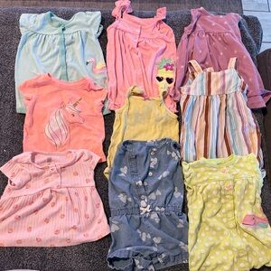 Adorable Baby Girl Summer Bundle 12 Months | Dresses & Rompers | 9 Pc